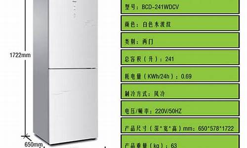 海尔冰箱型号尺寸_海尔冰箱型号尺寸表