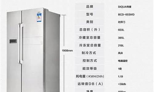 双门冰箱尺寸_双门冰箱尺寸规格长宽高图片